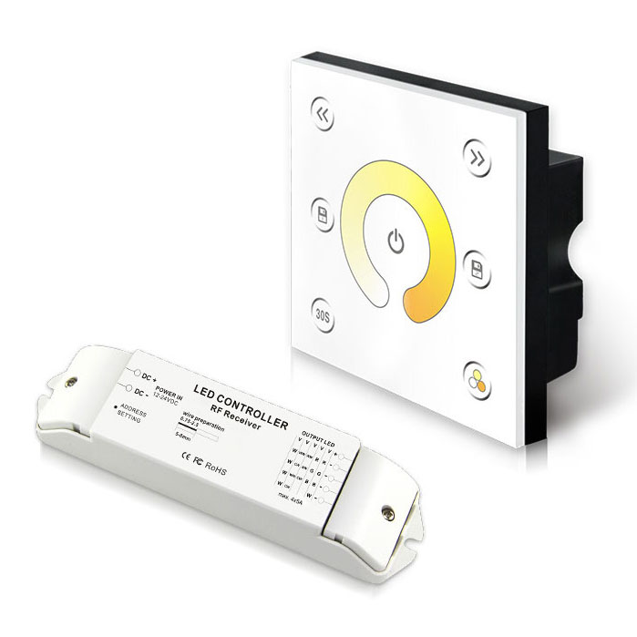 DMX512+2.4GWireless Single-Zone CV CCT Panel P2X+R4-2.4G